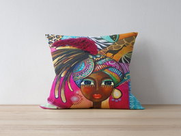 Aberto Design Funda de Cojín Multicolor 43 x 43 cm